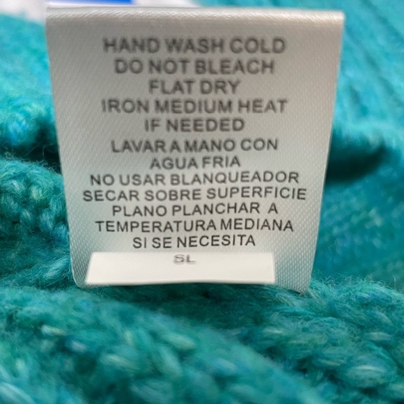 NWT Joseph A. Turquoise Ribbed Turtleneck Sweater Size XL - Picture 5 of 12